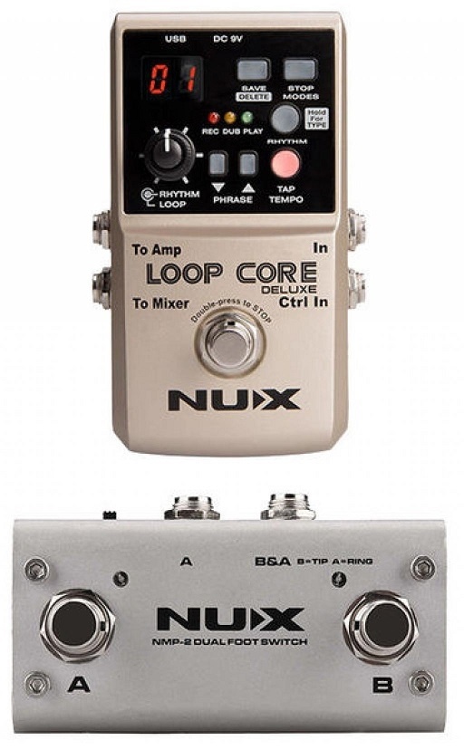 Nu X Loop Core Deluxe Looper Pedal Bundle Pedal Effects Nux Loope